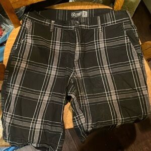🌈 Retrofit 100% cotton plaid shorts waist 30